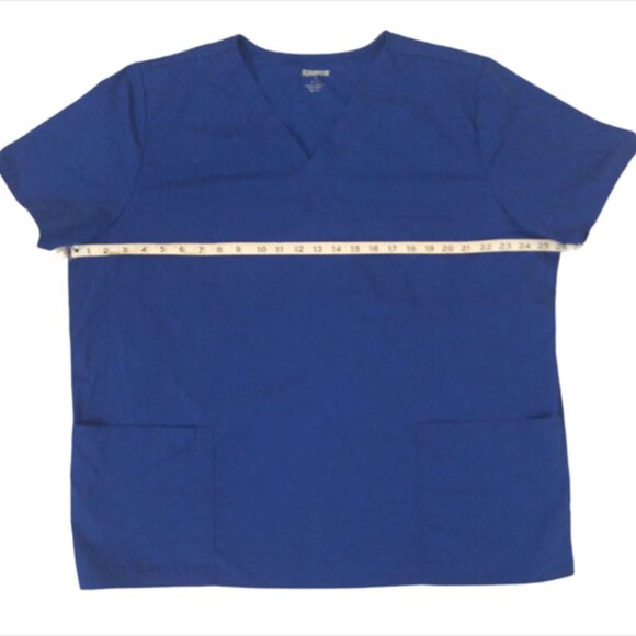 Scrubstar Scrub Set Top Bottom Pants XL Nursing Uniform Blue - Picture 12 of 12